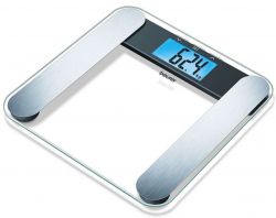 Весы Beurer напольные, 180кг, толщина 8мм, большой дисплей, 2хCR2032 в компл, стекло, прозрачные BF_220 - Картинка 3