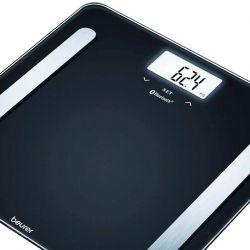 Весы Beurer напольные, 180кг, подкл. к смартфону, сенс. управл., 2хААА в компл, стекло, черные BF_600_PURE_BLACK - Картинка 3