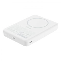 Belkin Power Bank 10000mAh, Slim Magnetic Wireless, white BPD015HQWH - Картинка 5