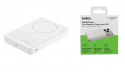 Belkin Power Bank 10000mAh, Slim Magnetic Wireless, white BPD015HQWH - Картинка 7
