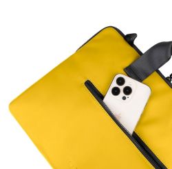Сумка-чехол для ноутбука Tucano Gommo Super Slim 13"/14", жёлтый BSGOM1314-Y - Картинка 5