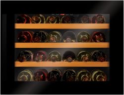 Холодильник Hansa встраиваемый для вина, 45.5x59х60.8, холод.отд.-63л, зон - 1, бут-28, ST, диспл внутр., черный BWC60241B - Картинка 2