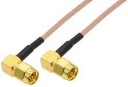  4Hawks RP-SMA to RP-SMA cable, R/A, black, H155, 10, 1  C1-B-10