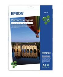 Epson  A4 Premium Semigloss Photo Paper, 20. C13S041332 -  1