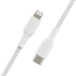  Belkin USB- - Lightning BRAIDED 2m White CAA004BT2MWH -  3