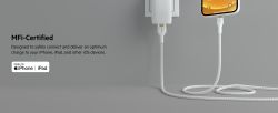 ������ Belkin USB-A - Lightning ��������, ����������, � ������� �� ������, 1m White CAA010BT1MWH - �������� 12