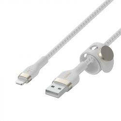 ������ USB-A > Lightning �������/������������� Belkin, 3�, �����, �����������, � �������� �� �������, ����� CAA010BT3MWH