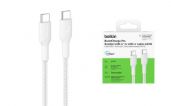 ������ USB-C > USB-C �������/������������� Belkin 1�, 240��, Type-C, �����, ����� CAB025HQ1MWH