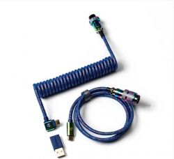  USB-A/USB-C > USB-C / Keychron, 1.08, Type-C, Premium Coiled Aviator,  CAB8_KEYCHRON