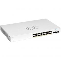 Cisco  CBS220 Smart 24-port GE, Full PoE, 4x1G SFP CBS220-24FP-4G-EU -  2