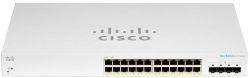  Cisco CBS220 Smart 24-port GE, Full PoE, 4x1G SFP CBS220-24FP-4G-EU -  3