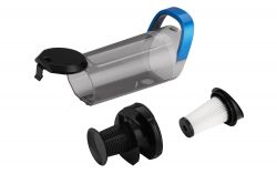 Пылесос Ardesto беспроводный, 30Вт, конт пыль -1л, автон. раб. до 50мин, HEPA, турбощётка с LED, крепление на стену, черно-синий CVC-X1011BB - Картинка 8