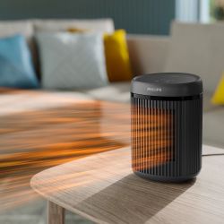 Philips Тепловентилятор Series 2000, 15м2, 1500Вт, електр. упр-ння, керамич.нагрів.елемент, темно-сірий CX2120/01 - Картинка 4