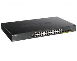 Коммутатор D-Link DGS-1250-28XMP 24xGE PoE, 4xSFP+, 370W, WebSmart DGS-1250-28XMP - Картинка 2