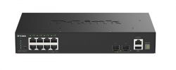 ��������� D-Link DGS-1530-10 8xGE, 2xSFP+ ���������. L2+ DGS-1530-10