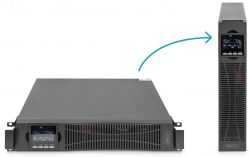 ��� DIGITUS OnLine, 2000VA/2000W, LCD, 8xC13, RJ45, RS232, USB, Rack/Tower DN-170095 - �������� 2