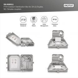 ����������������� ������� DIGITUS Outdoor FTTH, 24x SC/SX ��� LC/DX ��������, 24 ������� DN-968911 - �������� 11
