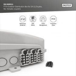 ����������������� ������� DIGITUS Outdoor FTTH, 24x SC/SX ��� LC/DX ��������, 24 ������� DN-968911 - �������� 10