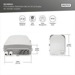 ����������������� ������� DIGITUS Outdoor FTTH, 24x SC/SX ��� LC/DX ��������, 24 ������� DN-968911 - �������� 7