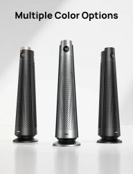 Тепловентилятор Dreo, 25м2, 2000Вт, електр. упр-ння, керамич.нагрів.елемент, пульт ДУ, 8 швидк. , срібний DR-HSH008 - Картинка 2