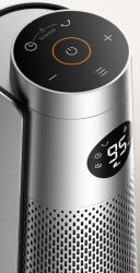 Тепловентилятор Dreo, 25м2, 2000Вт, електр. упр-ння, керамич.нагрів.елемент, пульт ДУ, 8 швидк. , срібний DR-HSH008 - Картинка 4