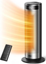 Тепловентилятор Dreo, 25м2, 2000Вт, електр. упр-ння, керамич.нагрів.елемент, пульт ДУ, 4 швидк, срібний DR-HSH028 - Картинка 2