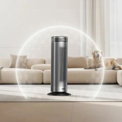 Тепловентилятор Dreo, 25м2, 2000Вт, електр. упр-ння, керамич.нагрів.елемент, пульт ДУ, 4 швидк, срібний DR-HSH028 - Картинка 5