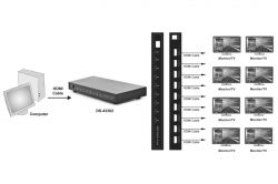 Digitus HDMI (INx1 - OUTx8) DS-43302 -  7
