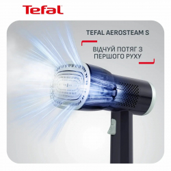 Відпарювач Tefal компактний AeroSteam S, 1420Вт, 150мл, постійна пара - 20гр, чорний DT9314E0 - Картинка 2