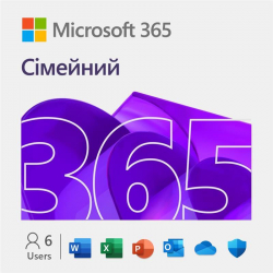 Microsoft 365 Family 6 user 1 Year Subscription ESD (����������� ����) EP2-36891