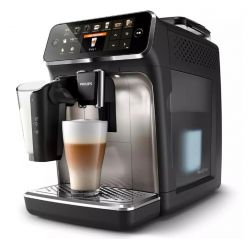 Philips Coffee machine Series 5500, 1.9L, grain+ ground, auto capuchino maker, display, auto recipe-12, black-silver EP5547/90 -  1