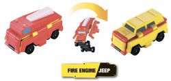 Flip Cars Машинка-трансформер 2 в 1 Пожежний автомобіль і Позашляховик EU463875-05 - Картинка 2