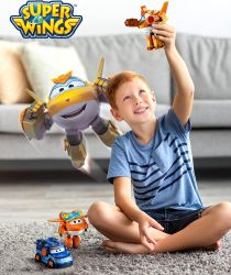 Super Wings Ігрова фігурка-трансформер Transforming Золотий Хлопчик (Golden Boy) EU750231 - Картинка 7