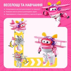 Super Wings Ігрова фігурка-трансформер Transforming Еллі (Ellie) EU770238 - Картинка 4