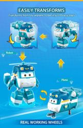 Игровая фигурка-трансформер Super Wings Transforming Шайн (Shine) EU770239 - Картинка 3