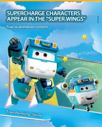 Игровая фигурка-трансформер Super Wings Transforming Шайн (Shine) EU770239 - Картинка 5