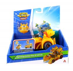 Super Wings Ігровий набір Spinning Vehicle Золотий Хлопчик (Golden Boy) EU770331 - Картинка 12