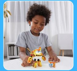 Игровой набор Super Wings Transforming Золотой Мальчик и любимец (Golden Boy & Pet) EU770441 - Картинка 12