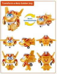  - Super Wings Transform-a-Bots   (Golden Boy) EU780031 -  8