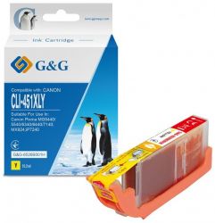 G&G  Canon CLI-451Y PIXMA MG5440/MG6340 Yellow Big volume (660) G&G-6526B001H -  1