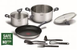 Набор посуды Tefal Daily Cook, 11 предметов, нерж.сталь G713SB45 - Картинка 18