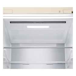 LG Холодильник з нижн. мороз., 203x60х68, холод.відд.-277л, мороз.відд.-107л, 2дв., А++, NF, інв., диспл зовн., зона св-ті, Metal Fresh, бежевий GC-B509SESM - Картинка 7