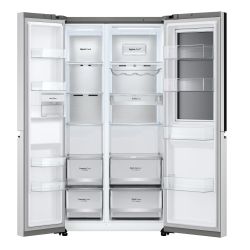 Холодильник LG SBS, 179x91х74, холод.отд.-414л, мороз.отд.-233л, 2дв., А+, NF, инв., диспл внутр., зона св-ти, Door in door, нерж GC-Q257CAFV - Картинка 5