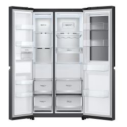 Холодильник LG SBS, 179x91х74, холод.отд.-414л, мороз.отд.-233л, 2дв., А+, NF, инв., диспл внутр., зона св-ти, Door in door, черный мат. GC-Q257CBFV - Картинка 5