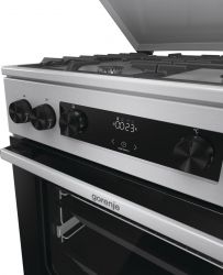 Gorenje Плита комбінована, 71л, 60x60см, дисплей, чавун,з кришкою, програматор IconLed,нерж GKS6C71XF - Картинка 13