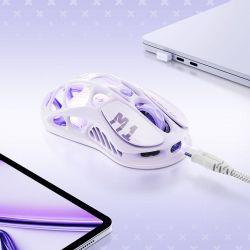 Миша GravaStar Mercury M1 Pro, magnesium alloy body, BT/WL/USB-A, RGB, Lavender Purple GRAVASTARM1PRO_PL - Картинка 7