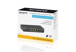 Коммутатор NETGEAR GS305P 5xGE (4xPoE), 63Вт, Неуправляемый GS305P-300EUS - Картинка 7