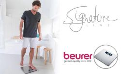 Beurer Ваги підлогові, 200кг, аnti-fingerprint, 3хААА в комплекті, скло/сталь, сірий GS_405 - Картинка 5