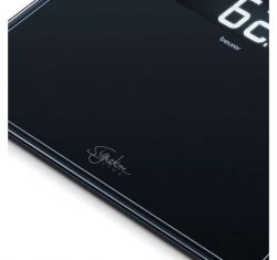 Beurer Ваги підлогові, 200кг, товщина 8мм, великий дисплей, 3хААА в комплекті, скло, чорний GS_410_SIGNATURE_LINE_BL - Картинка 4