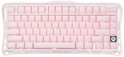 ��������� ��������� GravaStar Mercury K1 80keys, GravaStar x Kailh Cheery Pink, EN, BT/WL/USB, Sakura Pink GS_K1_P_PNK